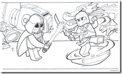 Lego Star Wars – desenhos para colorir, pintar e imprimir do Lego Star Wars